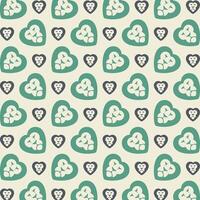 Lion heart sensitive trendy multicolor repeating pattern illustration background design vector