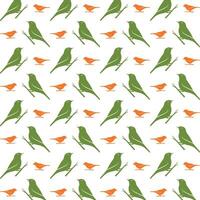 Bird exotic trendy multicolor repeating pattern illustration background design vector