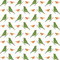 Bird exotic trendy multicolor repeating pattern illustration background design vector