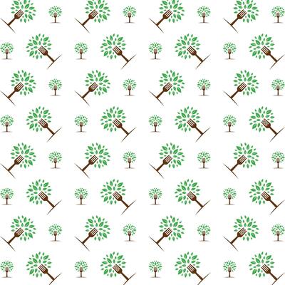 Nature food sensitive trendy multicolor repeating pattern illustration background design