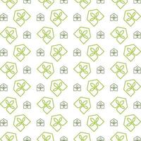 Green house sensitive trendy multicolor repeating pattern illustration design vector