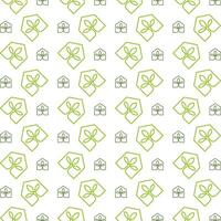 Green house sensitive trendy multicolor repeating pattern illustration design vector