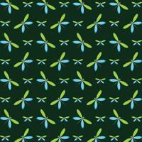 Dragonfly artful trendy multicolor repeating pattern illustration design vector