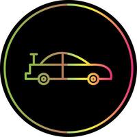 Car Line Gradient Due Color Icon Design vector