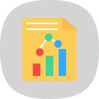 Paper Flat Curve Icon Design vector