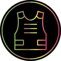 Armour Line Gradient Due Color Icon Design vector