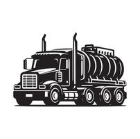 Truck icon illustration SILHOUETTE vector