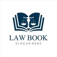 law book business logo design template vector