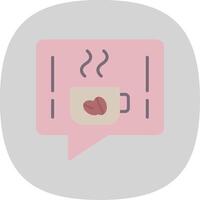 Chat Flat Curve Icon Design vector