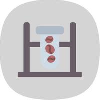 Quality Check Flat Curve Icon Design vector