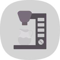 Coffee Maker Flat Curve Icon Design vector