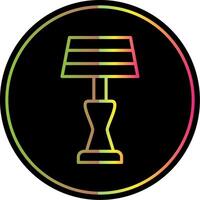 Lamp Line Gradient Due Color Icon Design vector