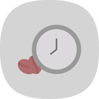 Coffee Time Flat Curve Icon Design vector