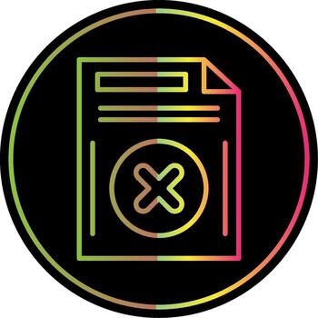 Eliminar botón línea degradado debido color icono diseño vector