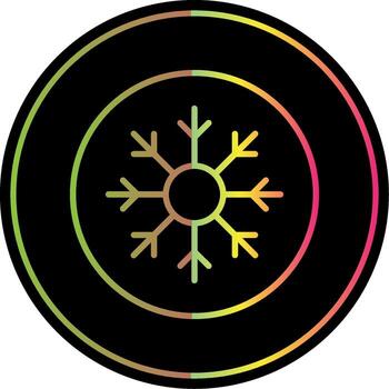Frost Line Gradient Due Color Icon Design vector