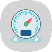 Gauge Flat Curve Icon Design vector