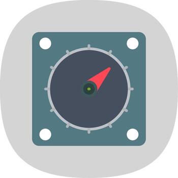 Timer Flat Curve Icon Design vector