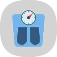 Scales Flat Curve Icon Design vector