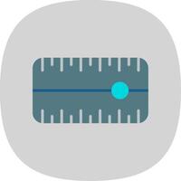 Dial Flat Curve Icon Design vector
