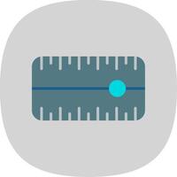 Dial Flat Curve Icon Design vector