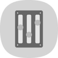 Music Adjust Flat Curve Icon Design vector