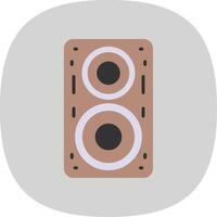 Speaker Flat Curve Icon Design vector