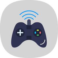 Gaming Flat Curve Icon Design vector