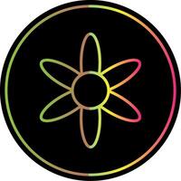 Amaryllis Line Gradient Due Color Icon Design vector