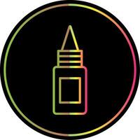 Bottle Line Gradient Due Color Icon Design vector