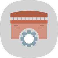 Bridge Flat Curve Icon Design vector