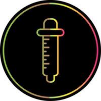 Pipette Line Gradient Due Color Icon Design vector