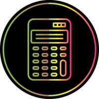 Scientific Calculator Line Gradient Due Color Icon Design vector