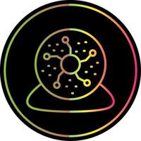 Plasma Ball Line Gradient Due Color Icon Design vector