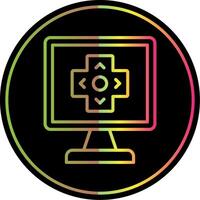 Gaming Line Gradient Due Color Icon Design vector