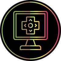 Gaming Line Gradient Due Color Icon Design vector