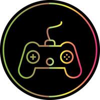 Console Line Gradient Due Color Icon Design vector