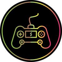 Gaming Console Line Gradient Due Color Icon Design vector