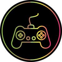 Gamer Line Gradient Due Color Icon Design vector