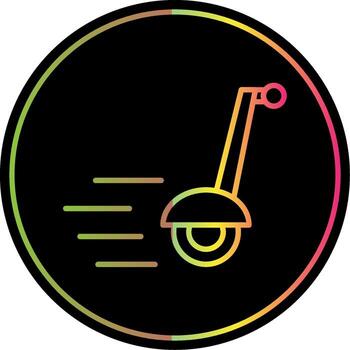 Segway Line Gradient Due Color Icon Design vector