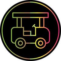 transporte línea degradado debido color icono diseño vector