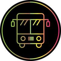 Bus Line Gradient Due Color Icon Design vector