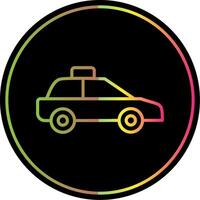 Car Line Gradient Due Color Icon Design vector