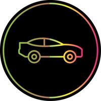 Car Line Gradient Due Color Icon Design vector