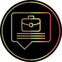 Business Line Gradient Due Color Icon Design vector