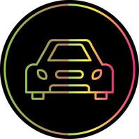 Car Line Gradient Due Color Icon Design vector