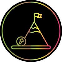 Boulder Line Gradient Due Color Icon Design vector