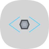 Bracket Flat Curve Icon Design vector