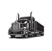 Truck icon illustration SILHOUETTE vector