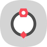 Door Knocker Flat Curve Icon Design vector