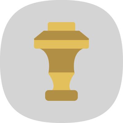 Curtain Top Flat Curve Icon Design